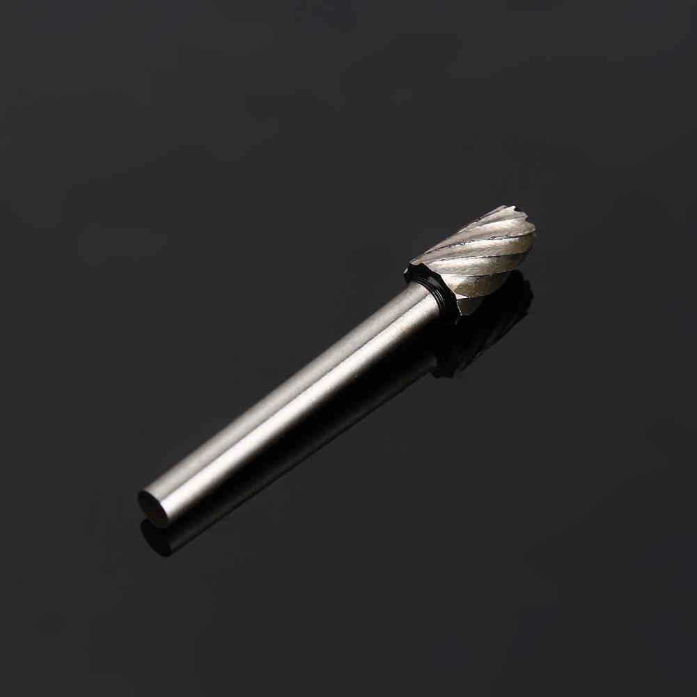 6pcs HSS Burr End Mill Cutter File Rotary Tool Router Bit Set 3.17mm 8mm Head SG