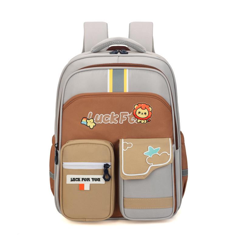 Adorable Multicolor Casual Backpack For Boys And Girls With Large Capacity For School Use