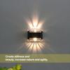 LED-Solar-Wandleuchte, Sonnenlicht im Freien, nach oben und unten leuchtende Beleuchtung, wasserdicht, energiesparend, Straßenlaterne, Hof, Balkon, Dekoration