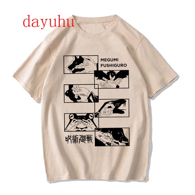 Harajuku Tshirt Unisexga Japanese Anime Jujutsu Kaisen T Shirt Gojo Satoru Tops Yuji Itadori Graphic Tees Cool Unisex Tshirt