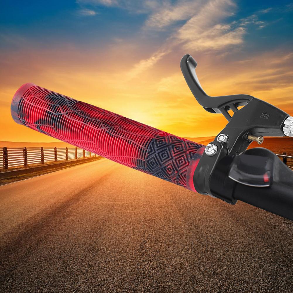 Rubber Bicycle Handlebar Grips Non-slip Mtb Cuffs Soft Scooter Bike Handle Bar Covers For 22.2mm Bicycles Scooters Motorcycles