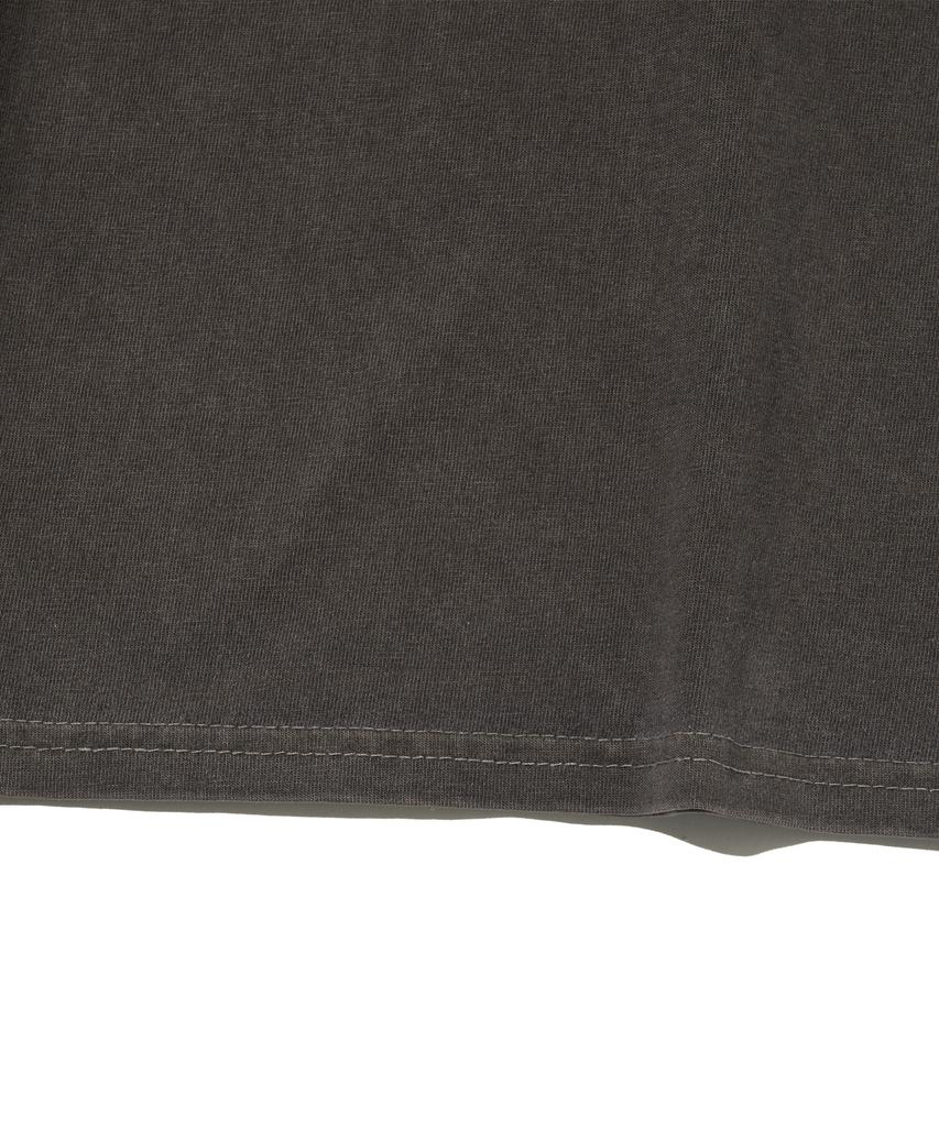 OTHERFITS Pigment Plain Crop Short Sleeve Tee (Brown)