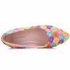 Lace Bride Shoes Handmade Wedding Shoes Colorful Shoes Colorful Wedding Shoes Bridesmaid Shoes Show Flat Heels Single Shoes