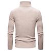 Men's High Stretch Bottoming Shirt High Lapel Knit Sweater Solid Color Sweater