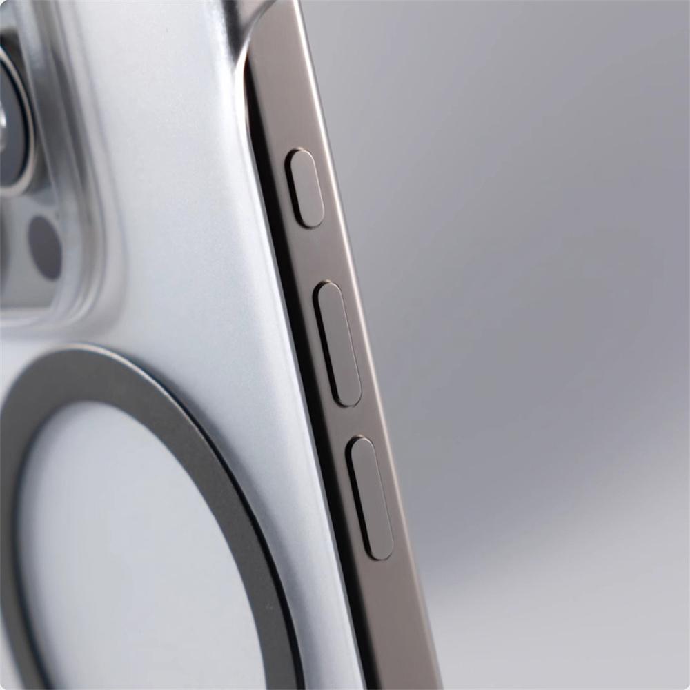 Ultra thin Borderless Magnetic Wireless Charge Matte Case For iPhone 17 16 12 13 14 15 Pro Max For Magsafe Frameless Slim Cover