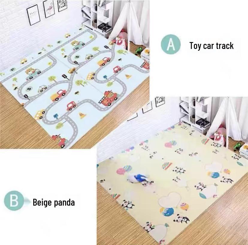 Foldable XPE Baby Crawling Mat: Thick, Odorless Foam Floor Mat for Infants.