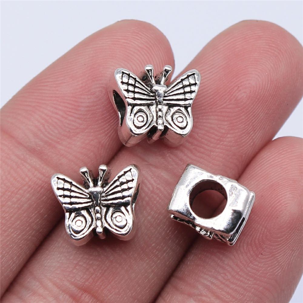 10pcs Charms Butterfly Antique Silver Color Butterfly Pendant Charms Butterfly Charms For Jewelry Making