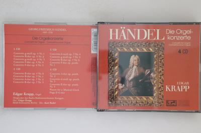 CD EDGAR KRAPP - Handel Die Orgelkonzerte 610260234 EURODISC Non Japan Classical Used