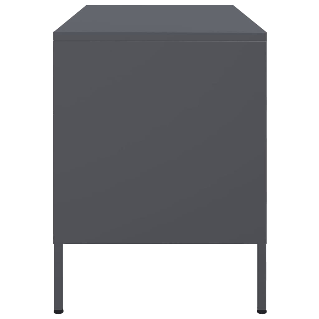 TV Cabinets 2 Pcs Anthracite 68 X 39 X 50.5 Cm Steel