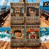 1 Set One Piece Offiziell lizenziert Steckbriefe Titelsequenz Kühlschrankmagnete für Spind Dekorative Legierung Magnetische Verzierungen