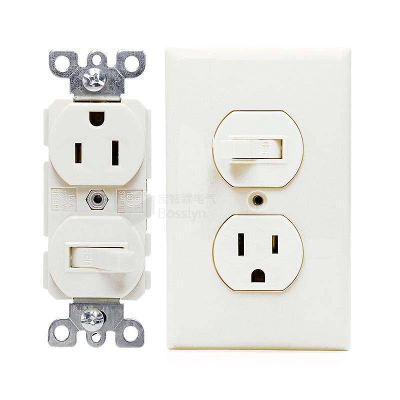 American Double Gang Wall Plate - UL Certified Receptacle Cover