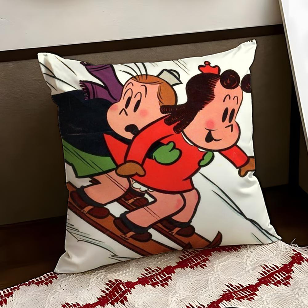 The Little LLulu Show Cushion Cover Reversible Soft Durable Pillow Cover Home  Car MultiScene Use for Daily Comfort