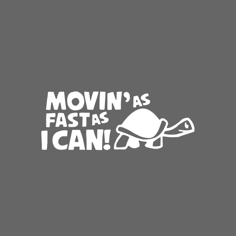 Reflective Move As Fast As Possible Animal Car Decal/Scratch Cover Creative Sticker/Car Window Warning Sticker белый
