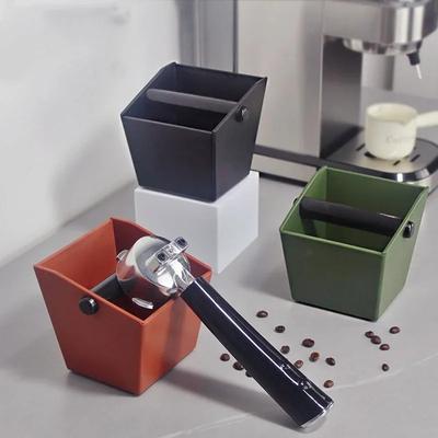 Coffee Knock Box Espresso Grounds Container Coffee ABS Bucket Anti Slip Powder Beveled Residue Barista Accessories Maker Tools