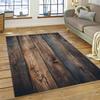 Color 3D Wood Grain Lines Rug Carpet for Living Room Bedroom Home Decor,Floor Mat Non-slip Decoration for Sofa Doormat Kid Gift