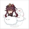 10CM Anime Genshin Impact Figure Stand Model Hu Tao Cute Desk Decor Standing Sign Gifts