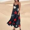 Women's Summer Dress Casual Loose Print Long Beach Vacation Dresses