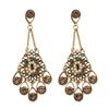 Bohemia Style Bohemian Crystal Earrings Hollow Water Drop Earrings Pendant  Beach