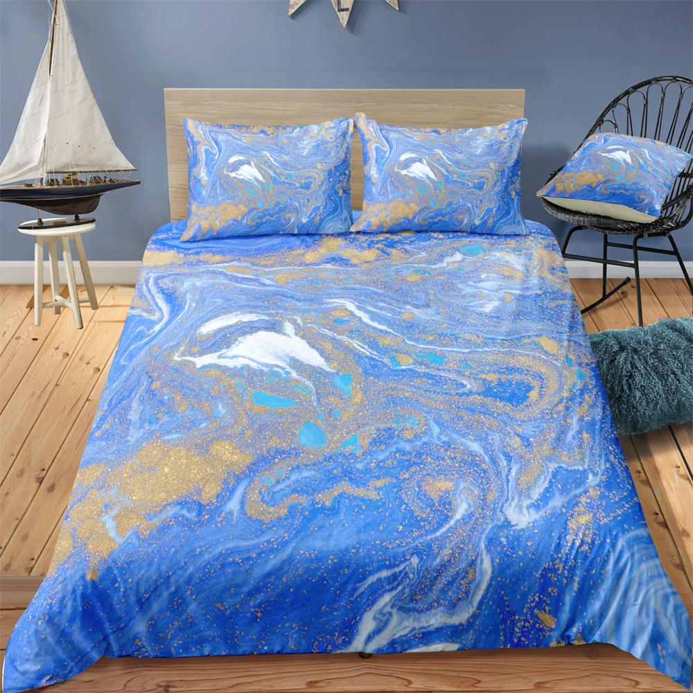 2023 New Style 3D Bedding Set Marble Printing Home Bed Clothes Children Woman Decorative Pattern King Size Comforter Cover Suit Microfiber