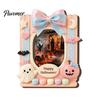 Wood Decorative Frame Halloween Photo Refrigerator Magnet, Ghost Pumpkin Magnetic Picture Holder, Wooden for Holiday Party Kitchen Cartoon Holders