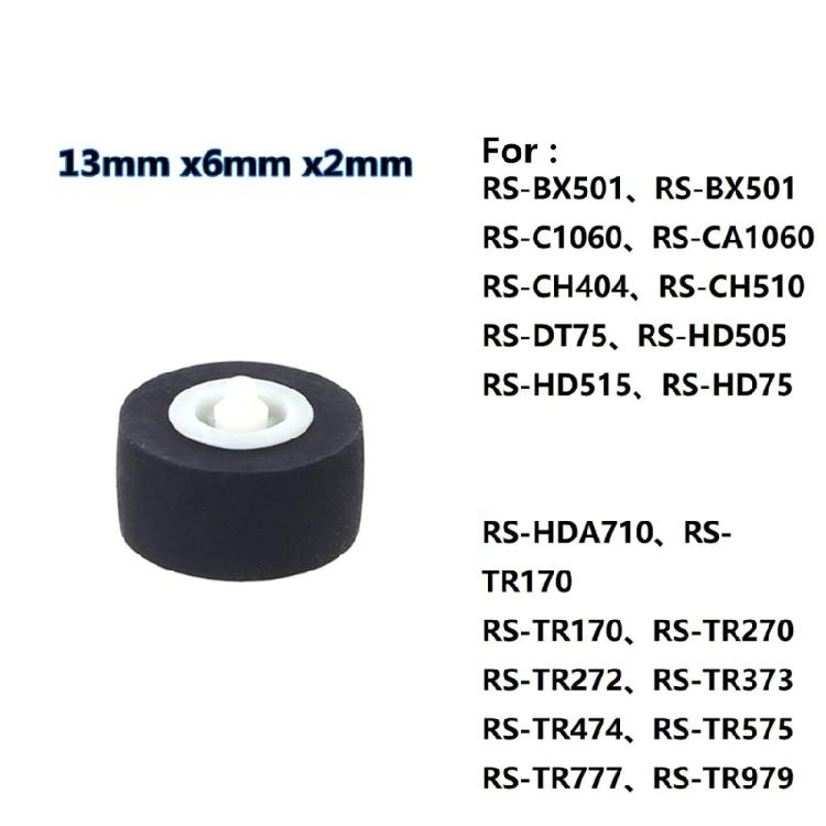 Reliable Roller Cassette Recorder Pulley Pinch Roller for RSBX501RSC1060RSCA1060
