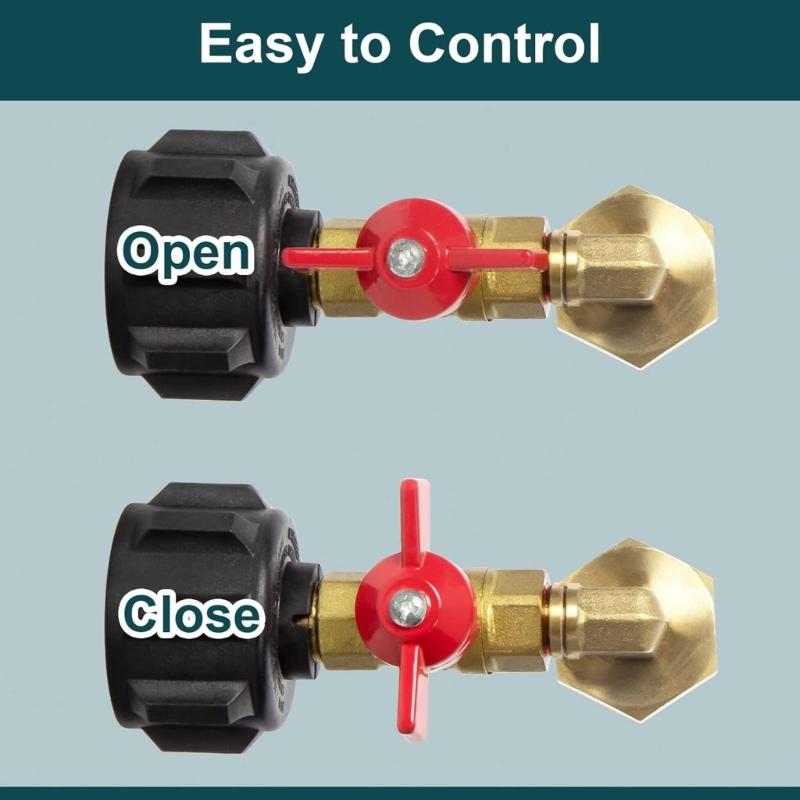 Converter Adapter Propanes Tanks Connector Tanks Filling Connector Adapter Gas Tanks Coupler Refill Attachments Head