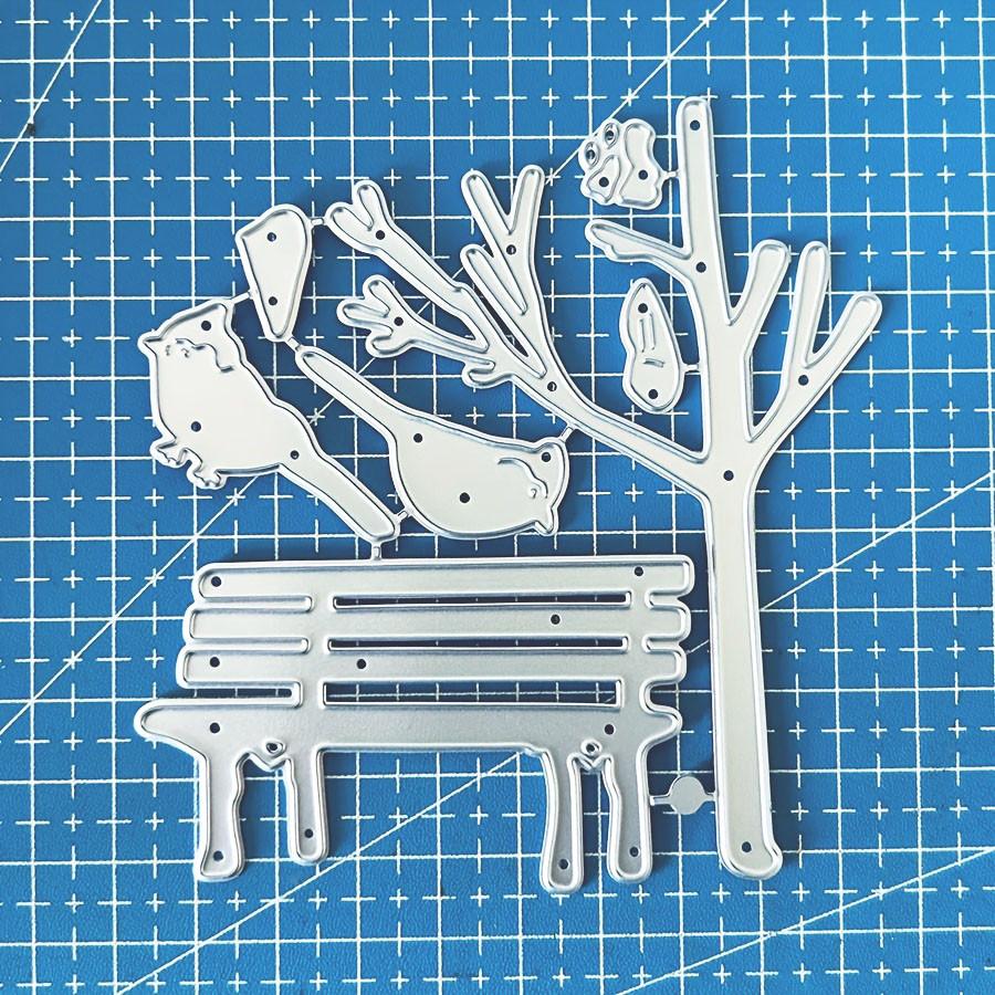 

Вырубки «Птичье дерево» для изготовления открыток, Металлические вырубные ножи «Парковая скамейка», Металлическая форма для вырубки, Штампы для скрапбукинга, DIY Травленый шаблон для тиснения для рукоделия dies серебряный