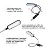 HOMEFISH 1PC Mini USB LED Light Book Light Flexible Reading Lamp Portable Night Light For Power Bank Laptop Notebook PC Computer