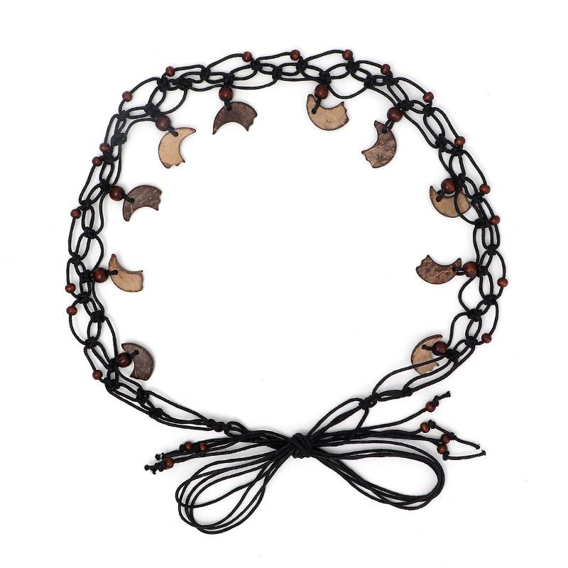 Bohemian Woven Hemp Rope Belt for Women Summer Casual Decorative Thin Waist Belt Multiple Color Options