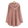 Gemütliche Cartoon Katzenohren Fleece Winter Pyjamas Hoodies für Damen Kapuzenpullover Langarm Damen Pullover Oberteile