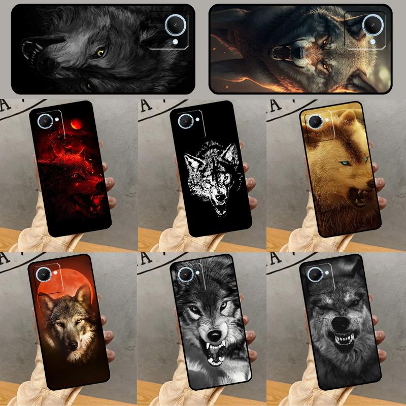 Angry Wolf Case For Realme GT 7 Pro GT 6T 6 5 C55 C53 C51 C21Y C25S C61 C67 C75 10 11 12 13 14 Pro Plus