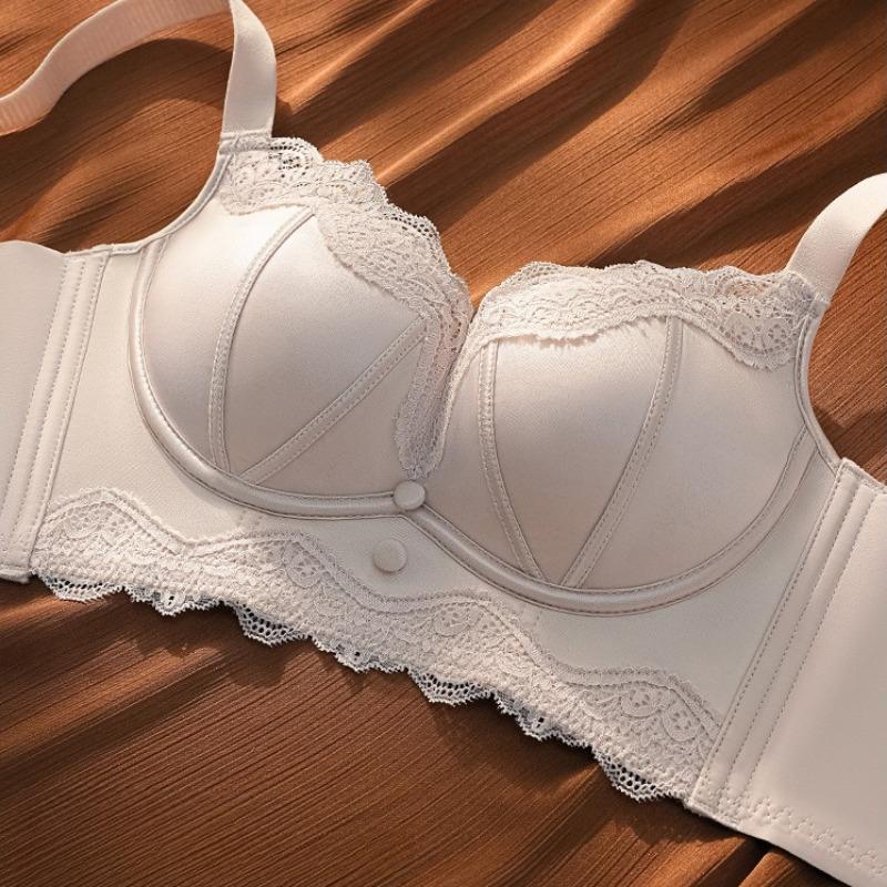 Satin Adjustable Bra for Women with Small Breasts Supports and Prevents Sagging Wire-Free
