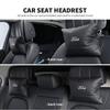 KLKD5 1/2PCS Car Styling Leather Headrest Neck Support Neck Pillow Seat Accessories For Ford Fiesta Ranger Mondeo Escape Ecosport