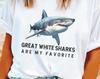 Great White Shark T-shirt, Ocean Lover Gift