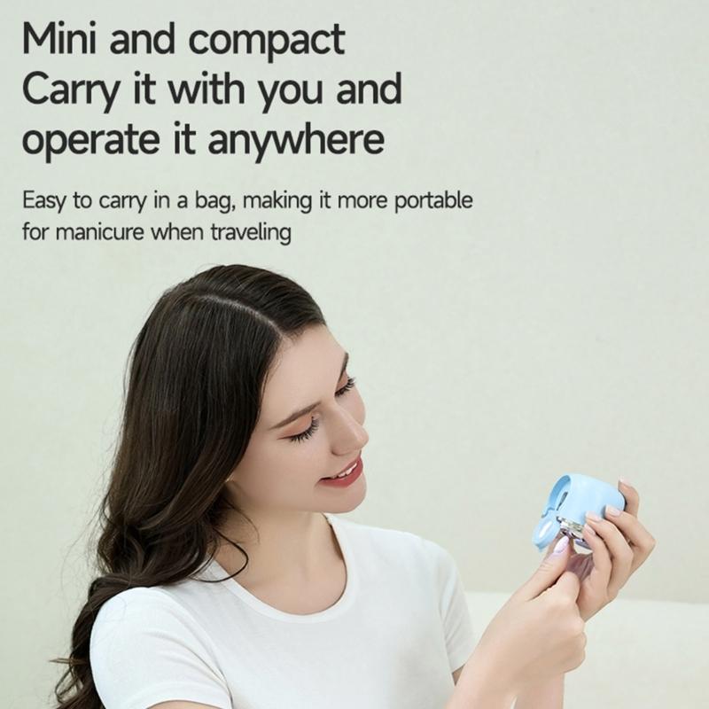Electric Nail Clippers with ABS Safety Handle and AntiSlip Grip for Secure Nail Cutting Experience at Home or Travel