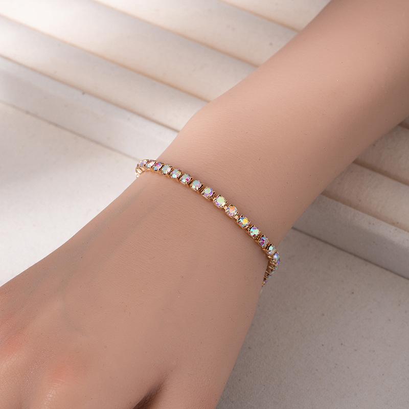 

Single Row Full Diamond Bracelet Men S Hip Hop Hand Jewelry Men S And Women S Simple Cold Wind Diamond Bracelet