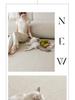 Cream Solid Color Anti-Scratch Bedroom Carpet - Thick Woven Imitation Sisal Floor Mat for Photography & Sound Insulation