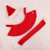 Winter Xmas Pet  Clothing Cute Cloak Hat Red Scarf Hat Puppy Warm Pet Clothes Christmas Clothes Pet Cosplay Costume Pet Costume