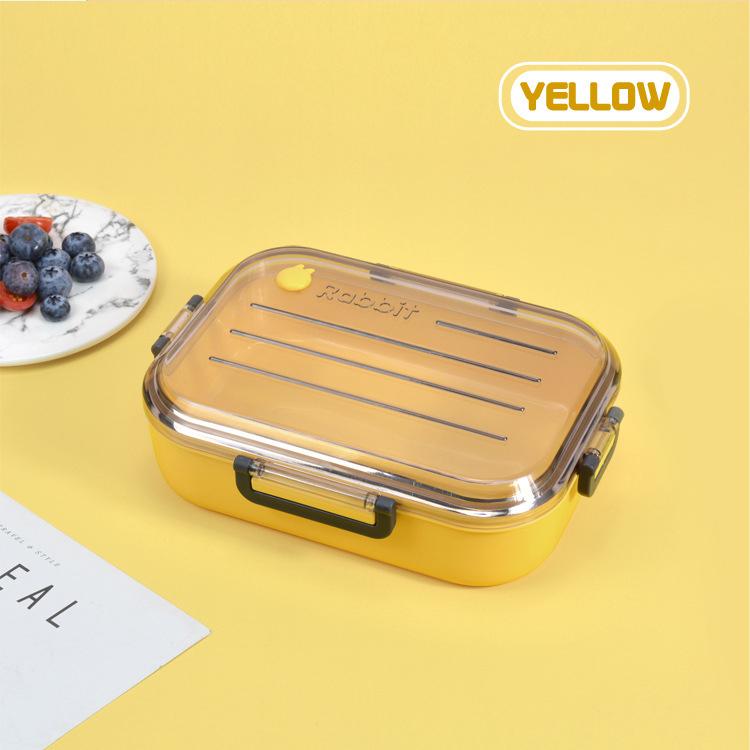Stainless Steel Insulated Lunch Box Student School Lunch Box Tableware Bento Food Container Storage Breakfast Boxes Plastic Drop