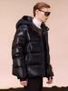 Black Gold Goose Down Hooded Jacket 2023 - Thickened Winter Edition for Couples