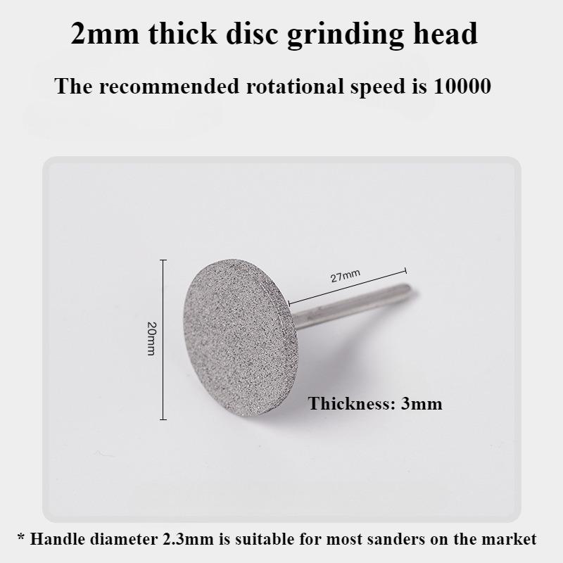 Nail Diamond Metal Drill Bits Disc Bit Dead Skin Callus Electric Foot File Callus Remover Shaft for Nail Salon Grinding Head New