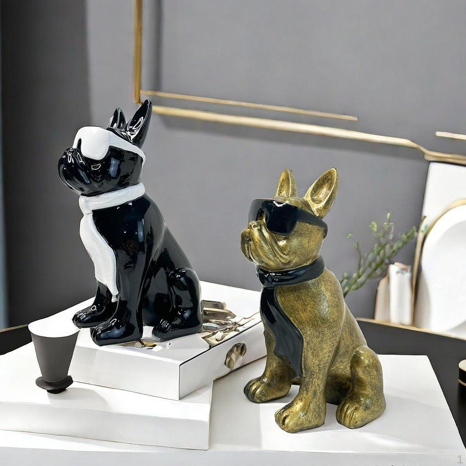 

Статуя собаки в очках, фигурка животного, произведение искусства, креативный дизайн, настольное украшение, скульптура из смолы для белый