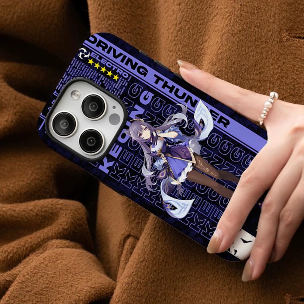 Game Genshin Impact Phone Case For IPhone 16 15 14 13 12 11 Pro Max Plus Samsung S24 S23 Ultra Glossy HD Hard PC Cover