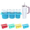 3 Size Hollow Cylinder Ice Cubes Making Mold Quick Demoulding Ice Maker for DIY Ice Drinking