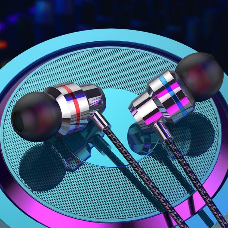 3.5Mm Wired Earphones 360° Surround Sound In Ear Wired Headphones With Microphone Wired Control Wired Headphones