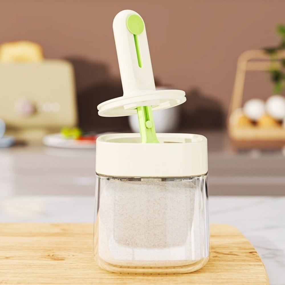 350ML Glass Seasoning Jar Sealed Salt Storage Box Kitchen Accessories Spice Jar Countertop