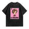 La Enojona Dona Florinda Chilindrina Chavodel8 Funny Mexican Loteria T Shirt Vintage Washed Breathable Designer Clothes Graphic