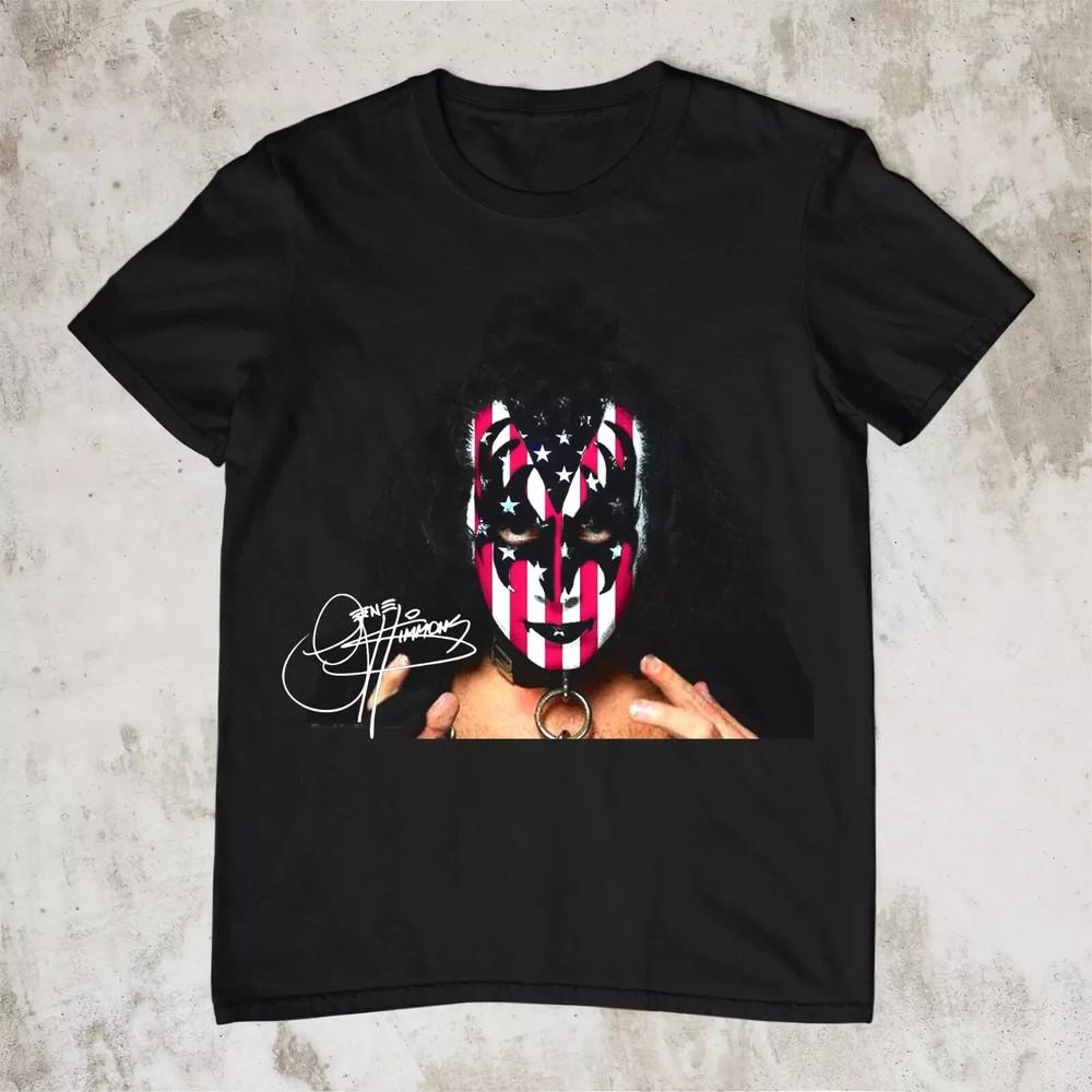 Gene Simmons Short Sleeve Gift For Fan Kiss Black All Size Shirt Unisex T-Shirt S
