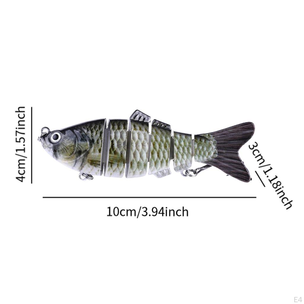 Bass Angelköder Kunstköder Realistische Lebensechte Augen Mehrgliedrig Sinkend Topwater