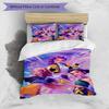 3pcs Duvet Cover Set (1*Duvet Cover + 2*Pillowcase, Without Core), KPop Demon Hunters Print Bedding Set, Bedroom Decor, All‑Season, Gift